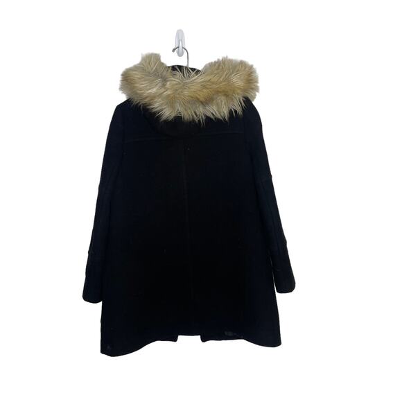 J.Crew Chateau Parka Wool Coat Italian Stadium Cloth Black Size 2 - Picture 7 of 11